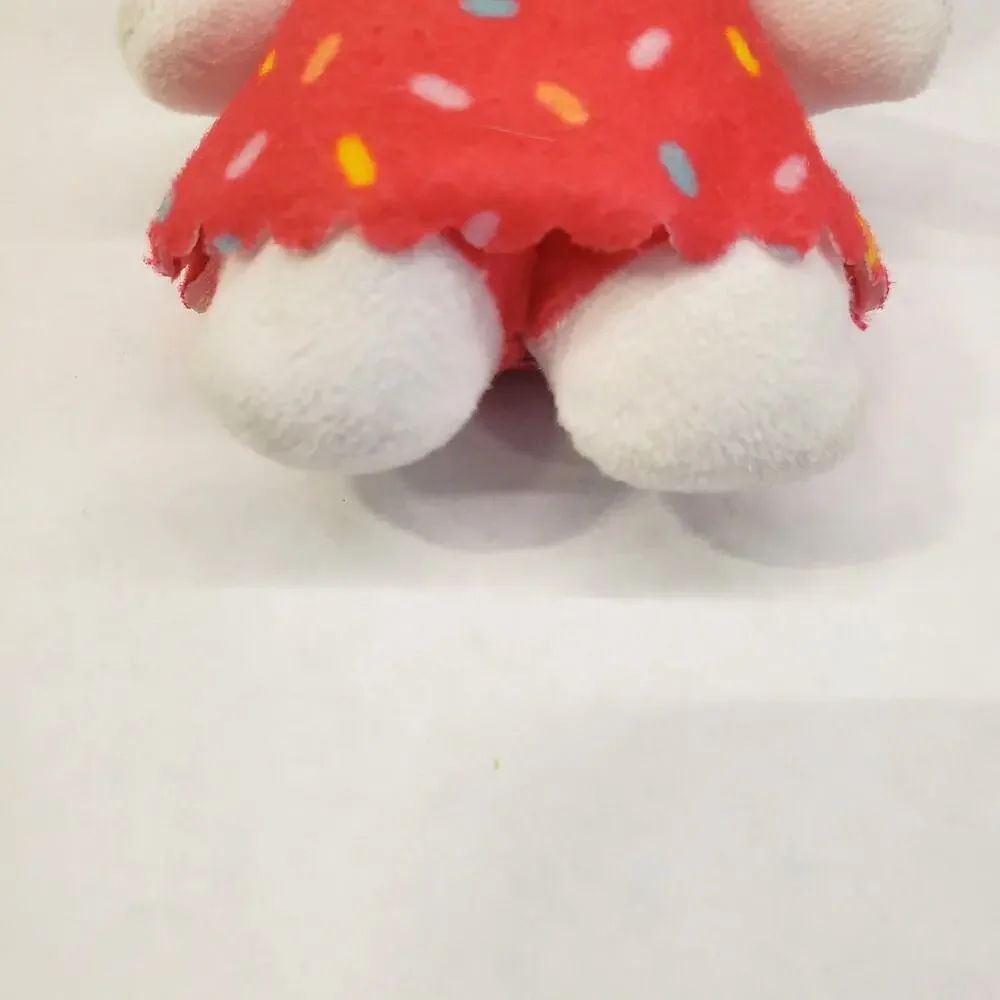 HELLO KITTY Plush Danglers Series 2 Rainbow Sprinkles Cupcake Clip On Toy